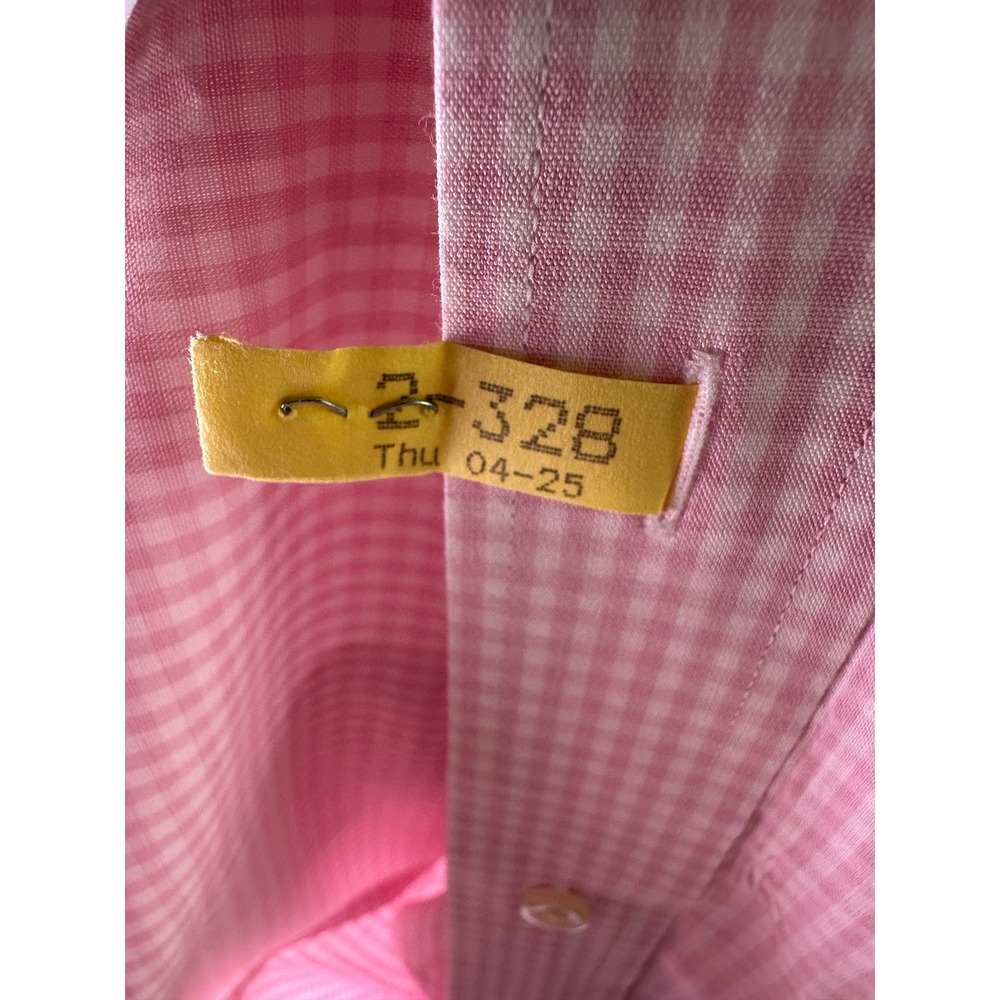 Brooks Brothers Regent Pink Gingham Check Button Down Shirt Mens XL 1818 Cotton - Picture 11 of 11